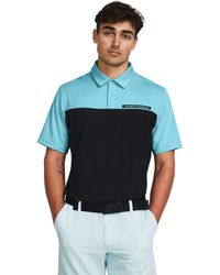 Under Armour - Polo a tee to green color block - Lyst