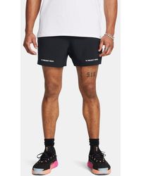 Under Armour - Pantalón Corto De Entrenamiento De 13 Cm (5" Project Rock Ultimate Para Hombre Blanco - Lyst
