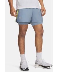 Under Armour - Launch 2-In-1 5" Shorts Wind Fog Reflective - Lyst