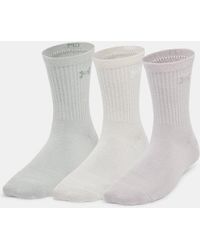 Under Armour - Essential 3-Pack Mid Crew Socks Matter Stone Dawn - Lyst