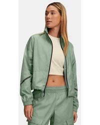 Under Armour - Unstoppable Woven Sheen Jacket Silica Silica - Lyst