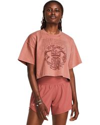 Under Armour - Heavyweight Dusk To Dawn Crop Short Sleeve - Lyst