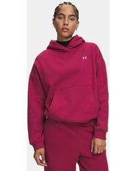 Under Armour - Icon Fleece Hoodie Claret - Lyst