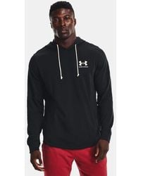 Under Armour - Rival Terry Hoodie Onyx - Lyst