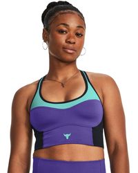 Under Armour - Project Rock Infinity Mid Longline Lets Go Bra - Lyst