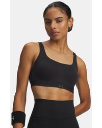 Under Armour - Effortless High Sport-Bh Voor Zwart Jet Grijs - Lyst