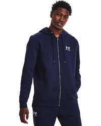 Under Armour - Icon Fleece Full-Zip Hoodie Atlantis Atlantis - Lyst