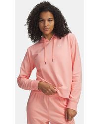 Under Armour - Sport Terry Hoodie Für Damen Posh Weiß - Lyst