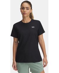 Under Armour - Maglia A Maniche Corte Tech Rib Da Donna Bianco - Lyst