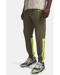 Under Armour - Tech Utility Woven Pants Marine Od Citrine - Lyst