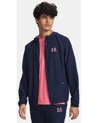 Under Armour - Tech Sport Woven Jacket Academy Academy Bittersweet - Lyst