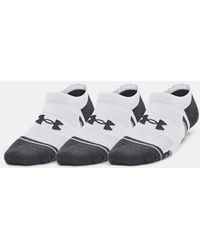 Under Armour - Performance Tech Kids' 3-Pack No Show Socks Jet - Lyst