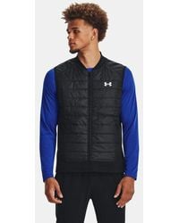 Under Armour - Launch Insulated Bodywarmer Voor Zwart Reflecterend - Lyst