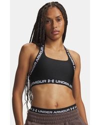 Under Armour - Heatgear Mid T-Back Sports Bra Ultimate - Lyst