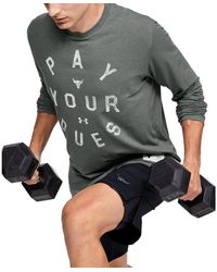 Under Armour Project Rock Pay Your Dues Tee Grey - Gray
