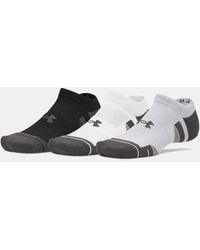 Under Armour - Performance Tech 3-Pack No Show Socks Mod Jet - Lyst