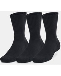 Under Armour - Adult Training Cotton Crew Socks 3 Pack, - Lyst