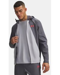 Under Armour - Tech Utility Woven Jacket Castlerock Mod Racer - Lyst