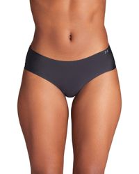 Under Armour - Ua Pure Stretch 3-pack No Show Hipster - Lyst