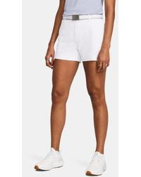 Under Armour - Drive Damesshorts 9 Cm Wit Halo Grijs Halo Grijs - Lyst