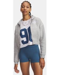 Under Armour - Icon Fleece Full Zip Mod Light Heather - Lyst