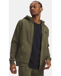 Under Armour - Icon Fleece Taping Full-Zip Marine Od - Lyst