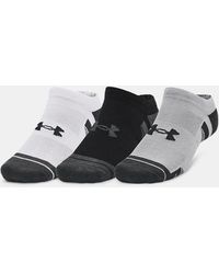 Under Armour - Performance Tech 3-Pack No Show Socks Mod Jet - Lyst