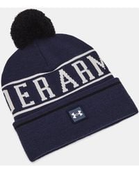 Under Armour - 1386634-410-OSFM M Halbzeit Pom Beanie MDN OSFM - Lyst