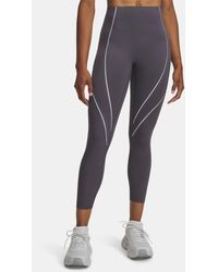 Under Armour - Halo Bonded Ankle Leggings Castlerock Reflective - Lyst