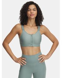 Under Armour - Infinity 2.0 High Zip Sport-Bh Für Damen Silica Silica - Lyst