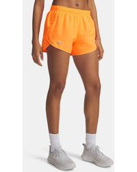 Under Armour - Fly-By 3" Shorts Electric Tangerine Electric Tangerine Reflective - Lyst