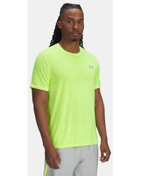 Under Armour - Herenshirt Launch Camo Met Korte Mouwen High Vis Geel Reflecterend - Lyst