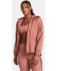 Under Armour - Giacca Vanish Elite Woven Full-Zip Oversized Da Donna Canyon / Canyon - Lyst