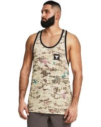 Under Armour - Project Rock Camo Graphic Tank - Lyst