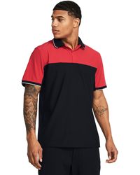 Under Armour - Tour Tips Blocked Polo - Lyst