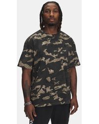 Under Armour - Herentop Project Rock Heavyweight Printed Met Korte Mouwen Bayou Zwart - Lyst