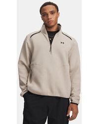 Under Armour - Unstoppable Fleece ½ Zip Highland Buff - Lyst