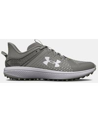 Under Armour Leather Ua Harper 7 Turf Baseball Shoes in White for Men ...