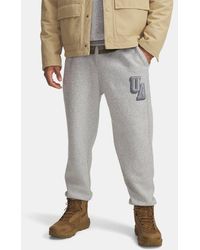 Under Armour - Jogging Avec Motif Icon Fleece Pour Homme Mod Light Heather Noir - Lyst