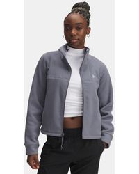 Under Armour - Expanse Fleece Oberteil Mit Durchgehendem Zip Für Damen Titan Weiß - Lyst