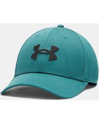 Under Armour - Blitzing Low Herenpet Stretch Fit Rack Groente Zwart - Lyst