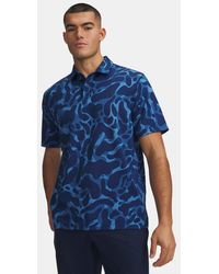 Under Armour - Matchplay Printed Polo Aegean Academy Academy - Lyst