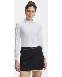 Under Armour - Drive Chill Long Sleeve Polo Halo - Lyst
