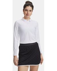 Under Armour - Drive Chill Long Sleeve Polo Halo - Lyst