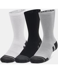 Under Armour - Performance Tech 3-Pack Crew Socks Mod Jet - Lyst
