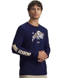 Under Armour - Ua Performance Cotton Collegiate Long Sleeve T-shirt - Lyst