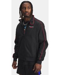 Under Armour - Giacca Project Rock Warmup Da Uomo Racer Rosso Bianco - Lyst