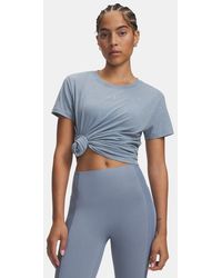 Under Armour - Rival Cotton Wash Short Sleeve Wind Harbor - Lyst