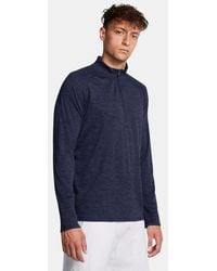 Under Armour - Tech Textured ½ Zip Midnight - Lyst