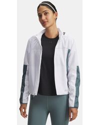 Under Armour - Giacca Velociti Pro Cold Weather Da Donna Jasper Blu Riflettente - Lyst